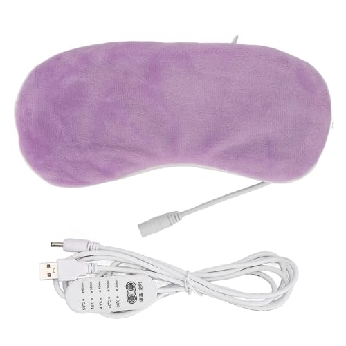 OKJHFD Heated eye mask USB hot compress can adjust and nourish the eyes. 5 levels of eye mask for sleep, light blocking, deep sl