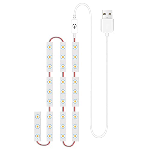 Kronabelle Luz de espejo de tocador USB 10 LED con control táctil para espejo de maquillaje