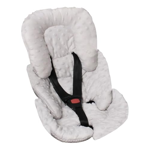Cojín Para Cochecito - Forro Para Asiento Infantil De Terciopelo Beanie De 27 Cm | Inserto Cómodo Reversible Y Transpirable | Proporciona Soporte Para La Cabeza Y El Cuerpo Para Cochecitos, Asientos D