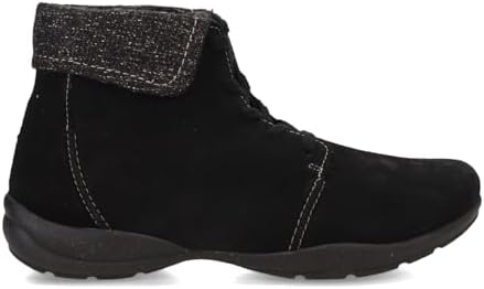 Clarks Women's Roseville Lace Ankle Boot, Black Suede, 9 Wide | Image 1