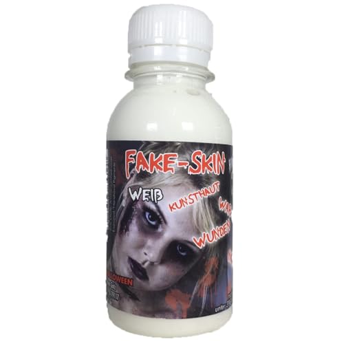 King of Halloween Latex Milk, Skin 100ml for Wounds and Scars and Clear Make-Up Skin Tone Perfect for use with Faux Blood