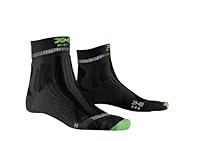 X-BIONIC Trail Run Energy 4.0 - Herren-Hightech-Performance-Socken - Verbesserter Komfort für optimales Trail-Running-Erlebnis, reflektierende Sicherheitsmerkmale - Opal Schwarz/Grün, 39-41