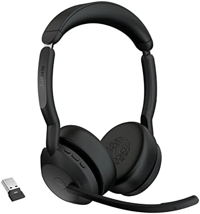 Buy JABRA Evolve2 65 Flex Stereo Wireless Headset - Microsoft Teams & Open Office Certified - Collapsible - Active Noise Cancelling Air Comfort - USB C (26699-999-899
