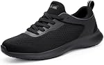 SPIEZ Hommes Chaussures antidérapantes - SRC Chaussures de service alimentaire certifiées résistantes aux glissements, légère glissade respirante au travail Sneakers noir US7.5-12
