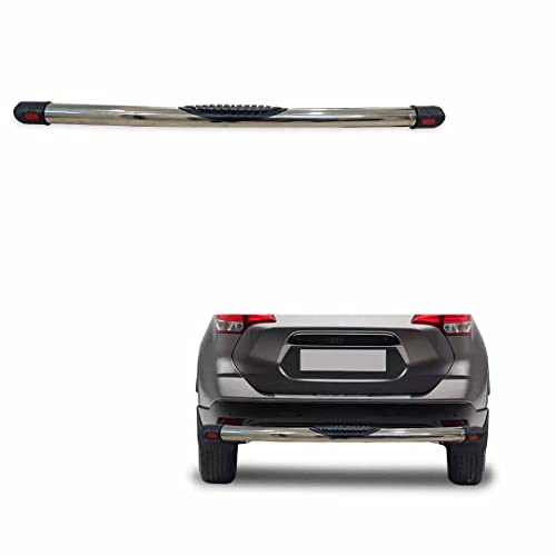 Image of Compatible Stainless Steel High Gloss Safety Rear Bumper Protector for Kicks