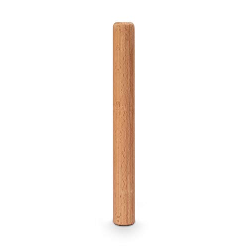 Wood Rolling Pins for Baking 13-inch long Natural Beech Wood Dough Cooking Roller for Bread Pastry Pizza Fondant Pie Crust by SUBEHO