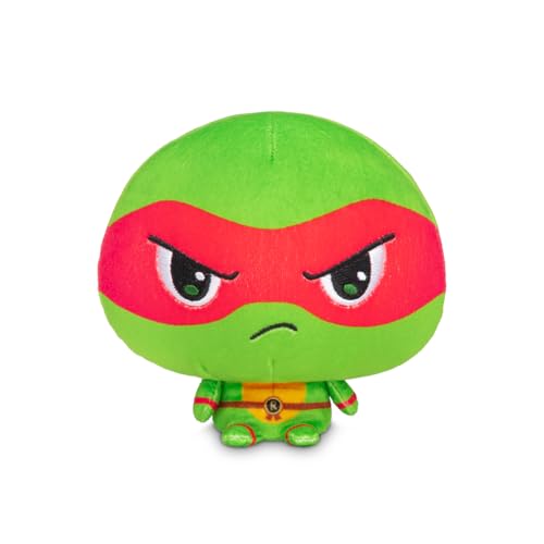 TeeTurtle Cloudheads Raphael Plush - 5-Inch Official Teenage Mutant Ninja Turtles Stuffed Animal with Embroidered Details - Soft Cuddly Plush Toys for Kids, Teens, and Adults
