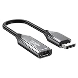 UPTab DisplayPort 1.4 to HDMI 2.1 Active Adapter with HDR Support Displays 4k 120Hz up to 8K 60Hz wi