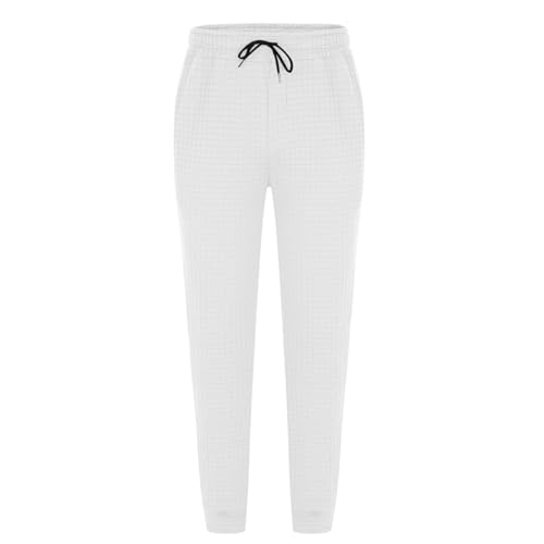 Mens Plaid Sweatpants Casual Drawstring Waist Athletic Jogging Pants Comfort Breathable Training Running Trousers2