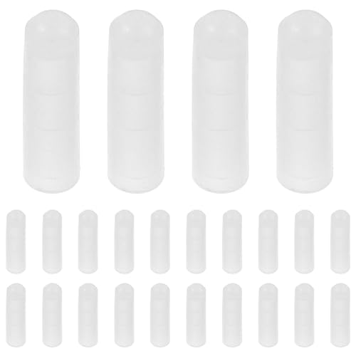 WOONEKY 30pcs Plastic Rod Sleeve Locking Bars Covers for Cabinet Lock Rod Protector File Cabinet Cover Lock Accessory Suitable for Office and Home Storage