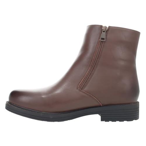 Image of Propet Mens Troy Zippered Round Toe Casual Boots Ankle - Black