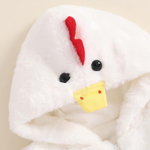 Disfraz bebé unisex pollito manga larga con pantalón miniatura 4