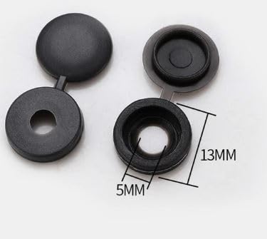 Tappi Bianchi Per Viti - 100 Pezzi, Coprivite Incernierati In Plastica, Diametro 13.2 Mm - Foto 6