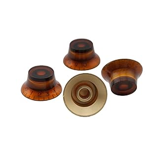 Musiclily Métrique 6mm Boutons Top Hat LP Bell Knobs pour Guitare électrique Style Les Paul, Amber avec Blanc Nombre (4… - Les Beatles, Paul McCartney, John Lennon, RIngo Starr, George Harrison Musiclily Métrique 6mm Boutons Top Hat LP Bell Knobs pour Guitare électrique Style Les Paul, Amber avec Blanc Nombre (4… – Image 4