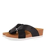 sandalias negras cuña Temporada Primavera- Verano Gioseppo SEGNI, Chanclas Mujer, Negro, 38 EU
