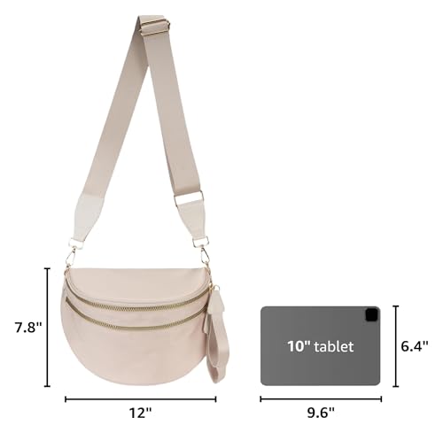 FEIBOON Solid Nylon Crossbody Bag