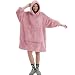 FELOVE Hoodie Decke Ärmeln Kuschelpullover Mit einer großen Tasche,Tragbare Decke Ultra Soft Bequemer Kuschel Erwachsene Hoodie,Warm Kuscheldecke weich als Geschenke für Frauen Freundin Mütter
