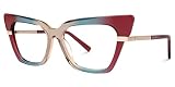 VOOGLAM Cat Eye Blue Light Blocking Glasses for Women Anti UV Eyestrain Eyewear Mariana GJGA033445-0