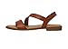 CUSHIONAIRE Women's Lido asym slingback sandal +Memory Foam COGNAC 9