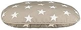 Canvas-Optik Trixie 36373 Kissen Stars, 60 × 40 cm, taupe