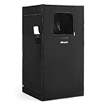 WillowyBe Portable Infrared Sauna for Home with 6 Heating Plates, Sauna Tent, Foot Heating Pad and LED Warm Light, Dry Infrared Sauna Box for Full Body, Personal Home Spa