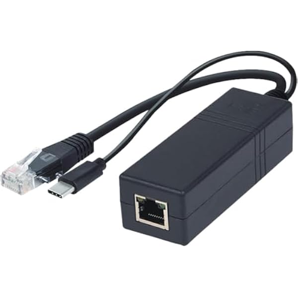 Rozdzielacz PoE Gigabit z wyjściem typu C 5 V/2,5 A – bez dodatkowego adaptera do oszczędzania gniazd i kabli – idealny do HomeLab