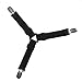 Produktbild FinukGo Triangle Bed Mattress Sheet Clips Grippers Straps Suspender Fastener Holder - Black