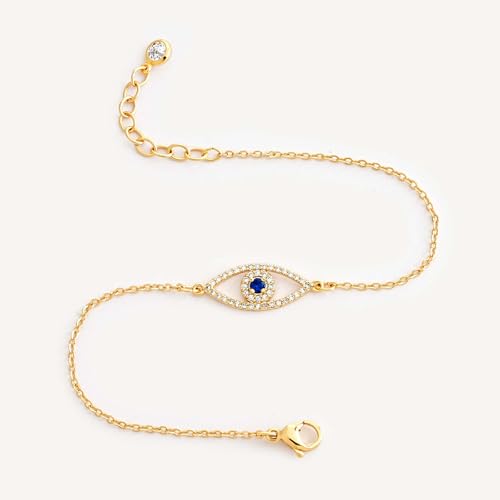 Image of MEVECCO Bracelet for Women 14K Gold Plated Dainty Chain Simple Jewelry Cute Handmade Minimalist for Her