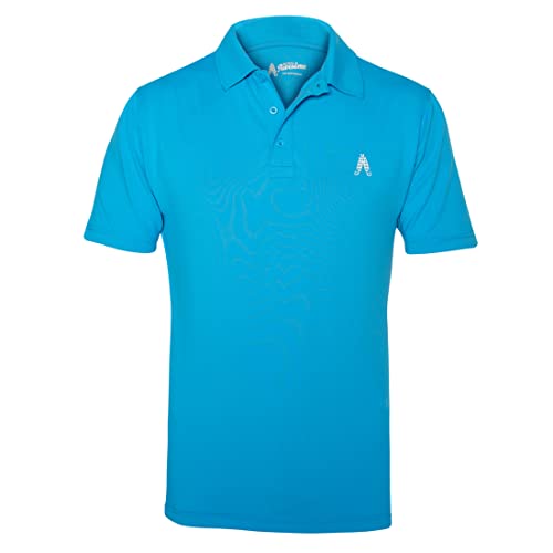 Royal & Awesome Blue Golf Shirts for Men, Golf Polos for Men