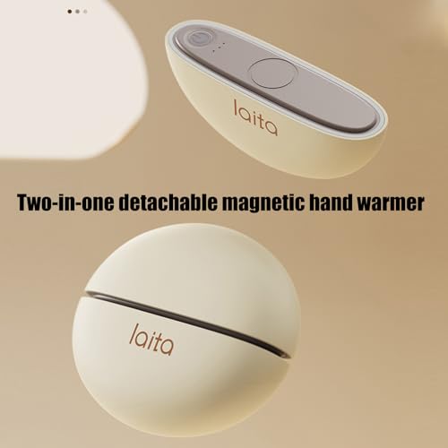 Chauffe-mains rechargeables magnétiques au design ergonomique