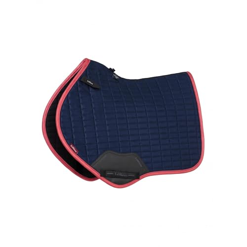 Équerre de contact en daim LeMieux - Tapis de selle Bleu marine et canneberge
