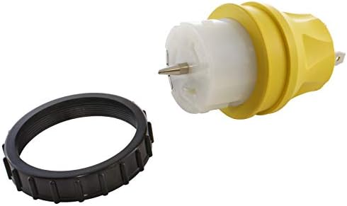 AC WORKS Generator to Transfer Switch 50Amp Inlet Box Adapter (TT-30 RV 30Amp to CS6364 Compact)