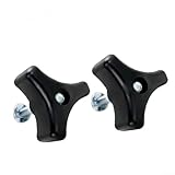 Pumixiy Rasenmäher-Hardware-Kit aus verzinktem Eisen, 2 Sets dreieckiger Griffschrauben, 7,74 mm Bolzendurchmesser, Werkzeugmontage für Passform