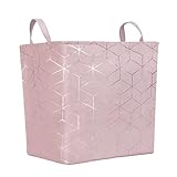 💕 Material de Ante Brillante: la tela de primera calidad lo hace duradero y no se colapsa fácilmente, puede levantarse sin ningún soporte, el diseño de bronceado simple rosa se adapta a su hogar encantador y acogedor