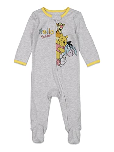 Disney Winnie The Pooh Newborn Baby Boys 2 Pack Zip Up Sleep N' Play Baby Coveralls 0-3 Months #TOP1