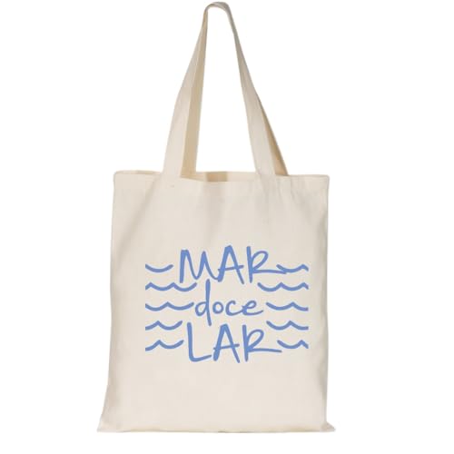 Bolsa Ecológica 'BRASIL' - 100% algodão(MAR DOCE LAR)