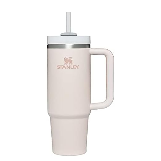 Stanley Quencher H2.0 FlowState - Vaso de acero inoxidable aislado al vacío, con tapa y popote, vaso para agua, té helado o café, licuado y más