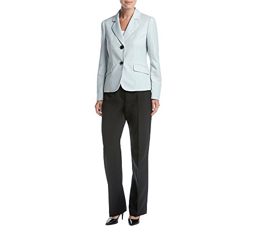 Women's Glazed Melange 2 Button Notch Lapel Pant Suit