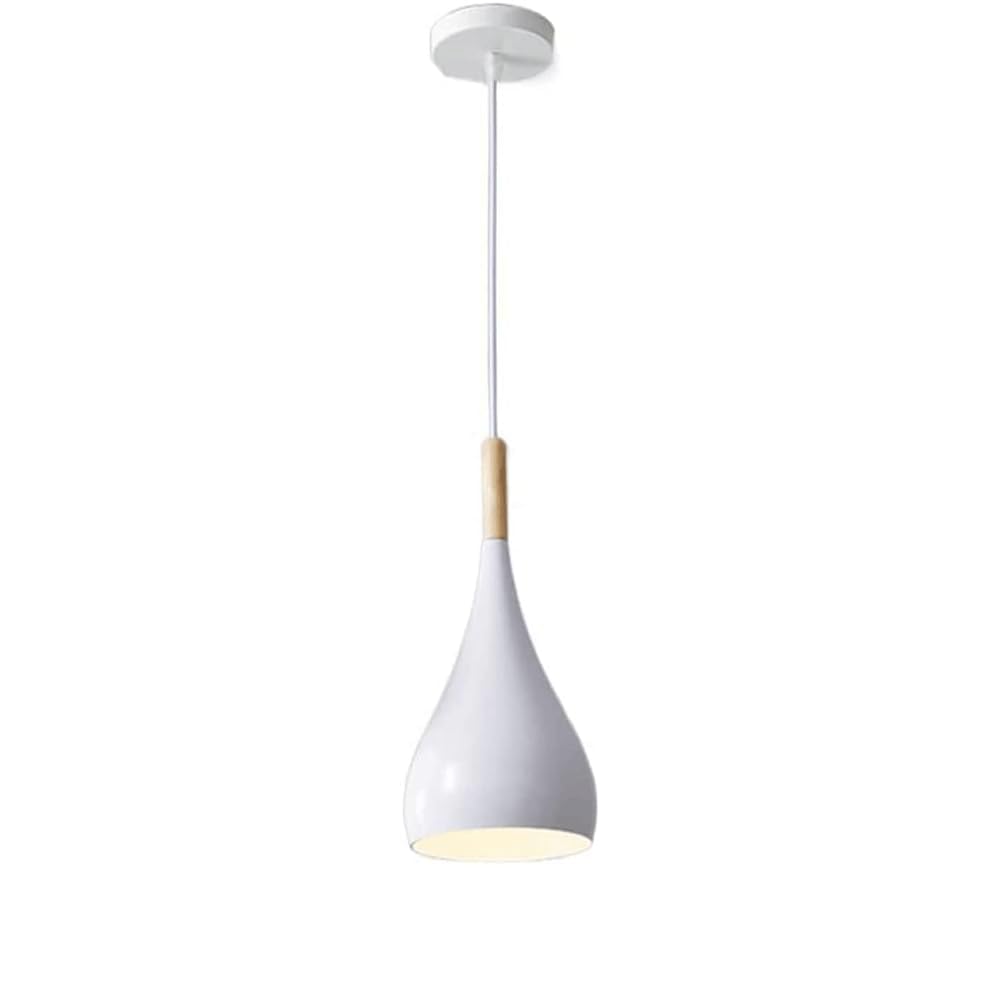 LANTANB Noridc Style Colored Hanging Light, E27 Screw Single-Head Ceiling Pendant Lamp, Wrought Iron Lighting Fixtures, Decorative Chandeliers for Restaurants Coffee Shops