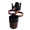Dbtxwd Support De Tasse De Voiture pour 3 Boissons De Tasse, Boîte De Rangement Réglable De Véhicule Automobile De 360 ​​Degrés pour Le Téléphone, Câble De Données, Verres, Stylo