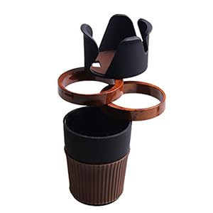 Dbtxwd Support De Tasse De Voiture pour 3 Boissons De Tasse, Boîte De Rangement Réglable De Véhicule Automobile De 360 ​​Degrés pour Le Téléphone, Câble De Données, Verres, Stylo