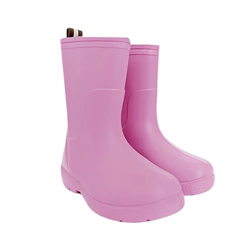 Kids Baby Easy On Rain Shoes Boots for Toddler Short Rain Boots Solid Fashion Shoes