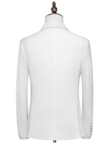 Men's Three Pieces Groom Suit Shawl Lapel Jacket Single Breasted Vest Pants for Prom Business2