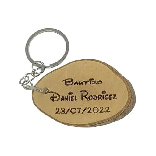 regalo grabado - 100 Llaveros Personalizados | Madera de Haya Natural | Ideal para Bodas, Comuniones y Bautizos | Grabado Rápido e Imborrable | Texto Personalizado hasta 3 Líneas | Unidades (100) | Ya disponible en tu tienda friki favorita! En mundofriki.es!