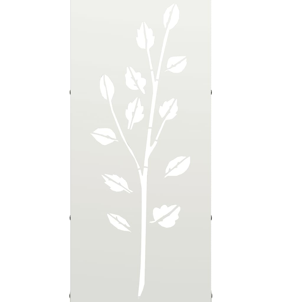 Gecheer Rastrelliera per Legna da Ardere Bianca 40x30x80 cm,Portalegna,Porta Legna,Legnaia da Esterno,Scaffale Portalegna,Scaffale per Legna da ardere,Portalegna da Interno,P864220