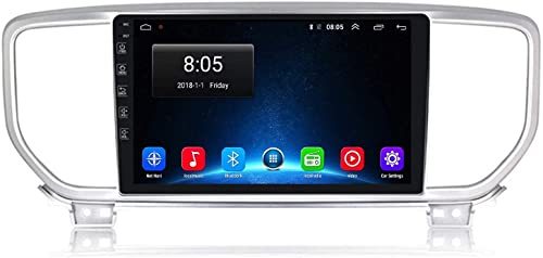Android Car Stereo Radio Sat Nav Double DIN para KIA/Sportage 3 4 2016-2019 Navegación GPS Pantalla táctil de 9 Pulgadas Unidad Principal Reproductor Multimedia Receptor de Video WiFi Cover