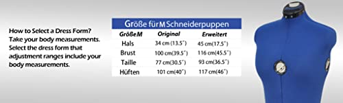 Verstellbare Schneiderpuppe für Damen in Größe M (42-46)