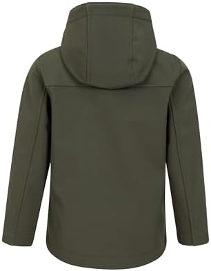 Mountain Warehouse Exodus Kids Softshell Jacket With Hood -Girls Boys Dynasty Green Teen 13-14 Yrs (150-162 cm) — view 4