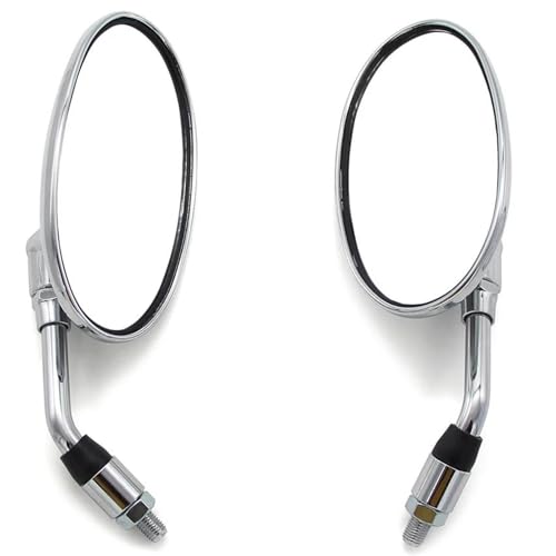 Espejos de aluminio plateados con alta resistencia para moto Shadow 6