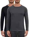 Joligiao Camiseta Termica Hombre Manga Larga Camis...: 【Forro polar de doble cara】Diseñado específicamente para camisetas térmicas hombre, el forro polar de doble cara retiene el calor y proporciona una mayor retención del mismo. La camiseta térmica es suave y cómoda, ideal para usar en capas en otoño e ...